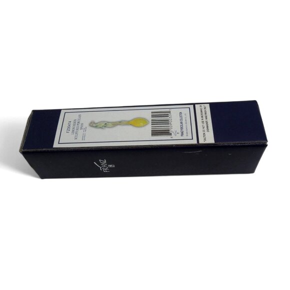 FRANZ PORCELAIN Lemon Design Porcelain Spoon in Box Vintage - Picture 8 of 10